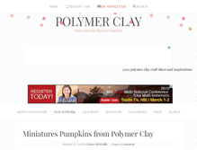 Tablet Screenshot of polymerclay.craftgossip.com